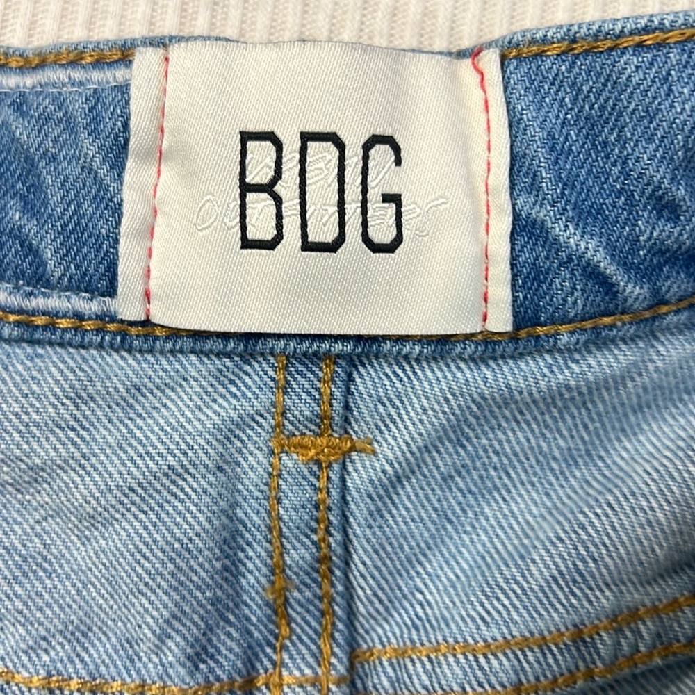 BDG Urban Outfitters Size 29 Patchwork High Rise Flare Jeans Boho Hippie - Picture 10 of 16